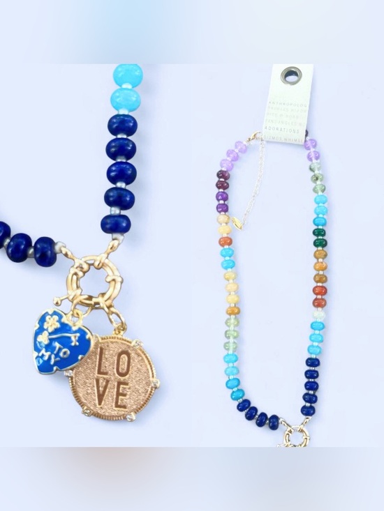 Anthropologie Jewelry - NWT- Anthropologie Beaded Cluster Charm Necklace